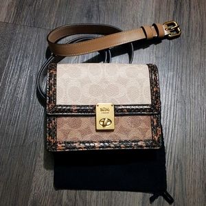 Coach Hutton Snake Mini Belt Bag